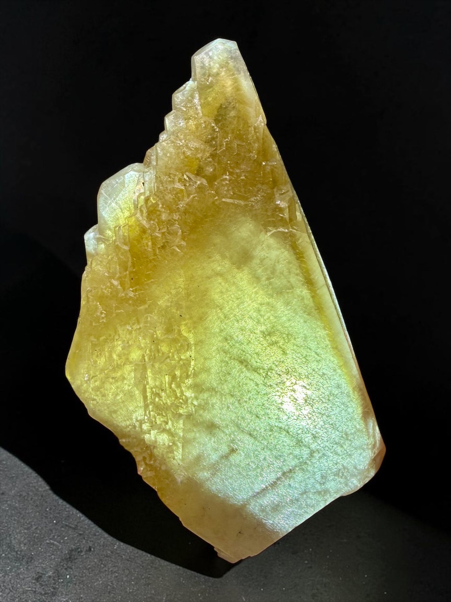 Large Golden Calcite with Phantoms- Casteel Mine | River Walkers Minerals