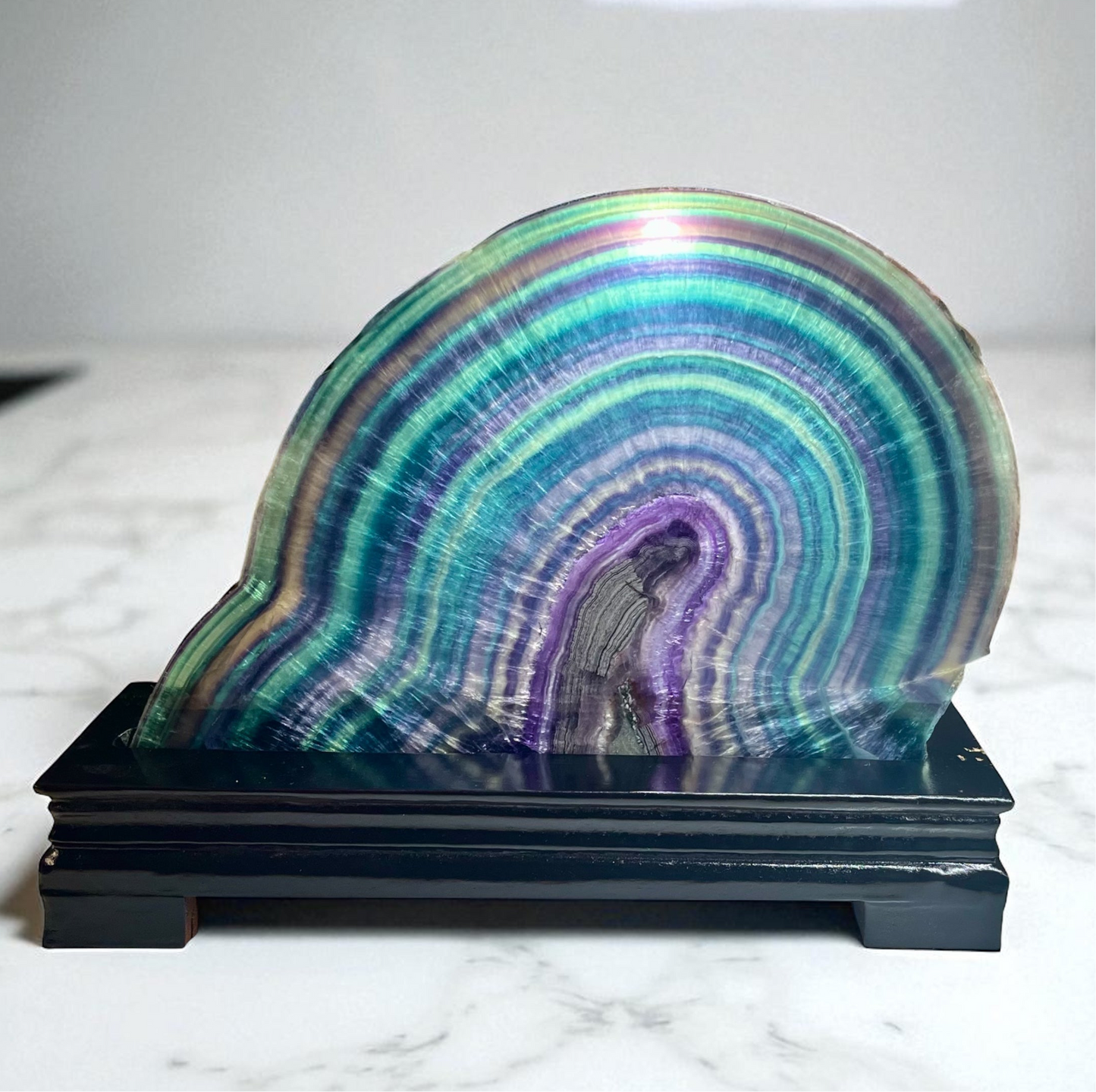 Stunning Botryoidal Rainbow Fluorite Display