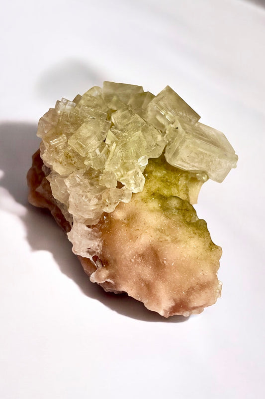 NEW FIND Bi-Colored Pink & Green Halite (A)