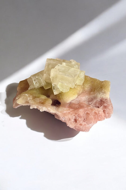 NEW FIND Bi-Colored Pink & Green Halite (H)