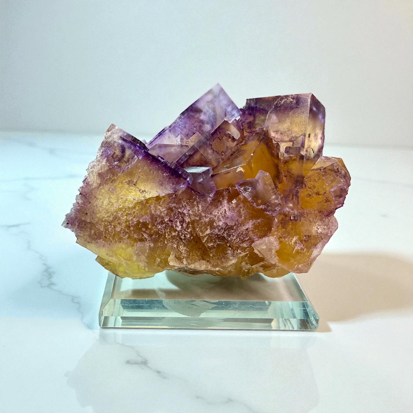 Fluorite x Chalcopyrite • Crystal-Victory Mine, Illinois