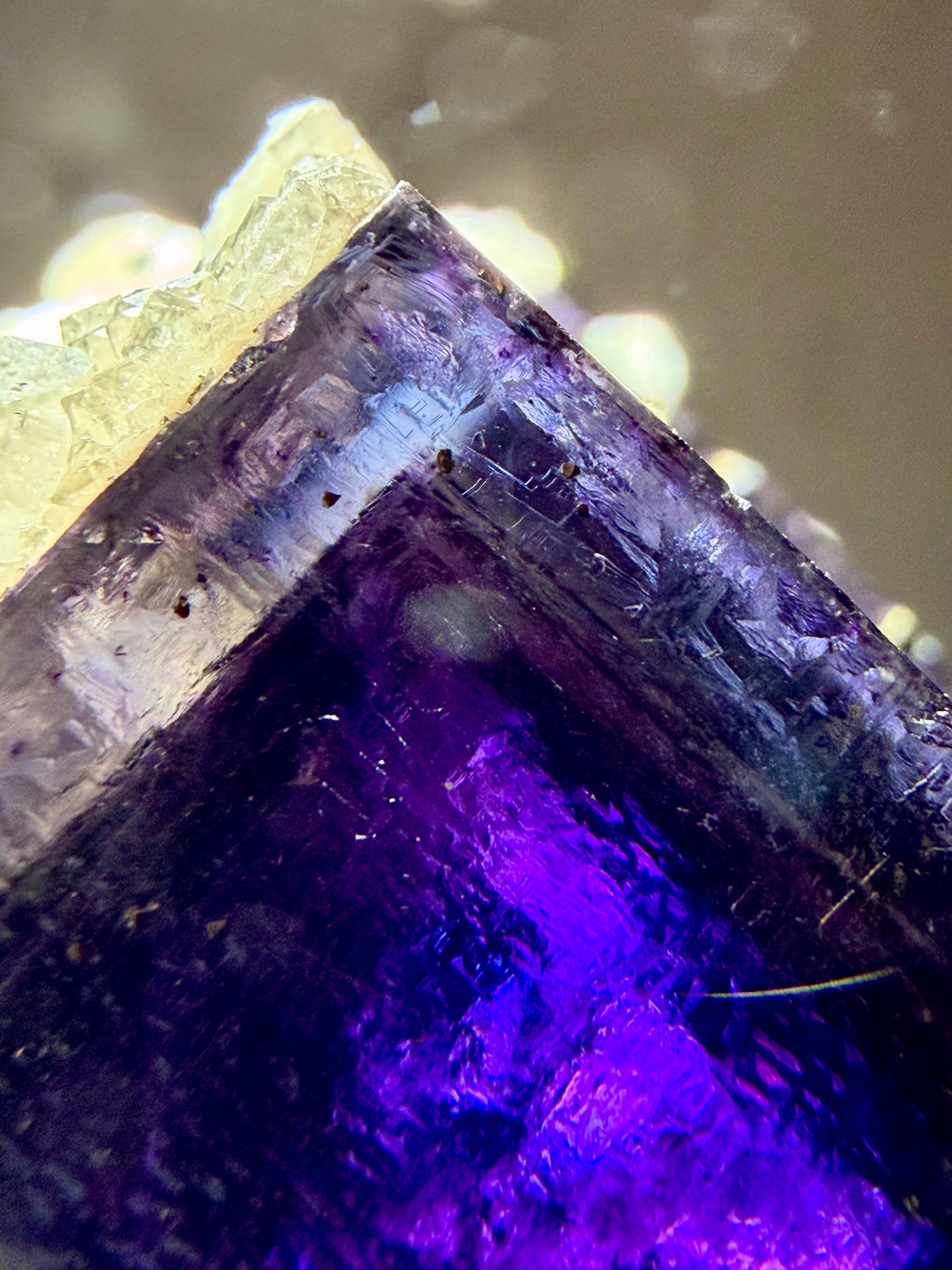 STARRY NIGHT Illinois Fluorite x Chalchopyrite x Calcite