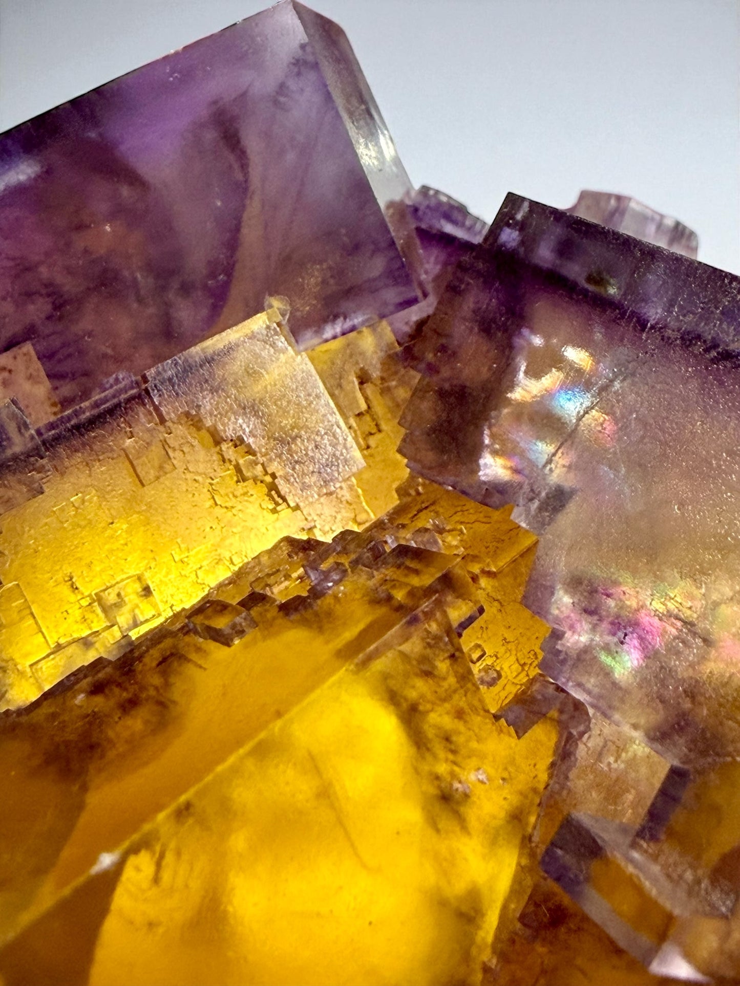 Fluorite x Chalcopyrite • Crystal-Victory Mine, Illinois