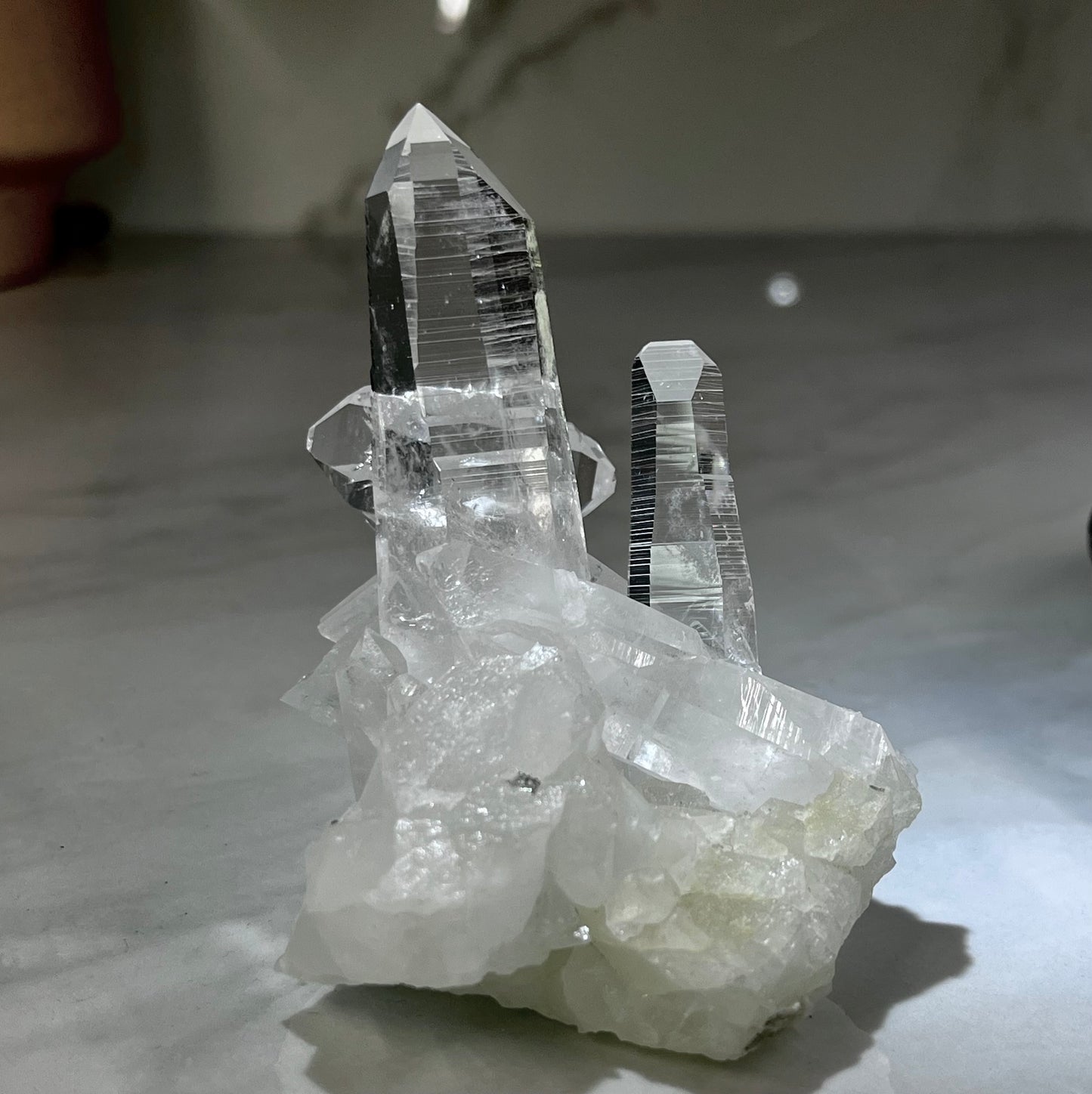 Optical Quartz Cluster with Record Keepers – Peña Blanca, Colombia