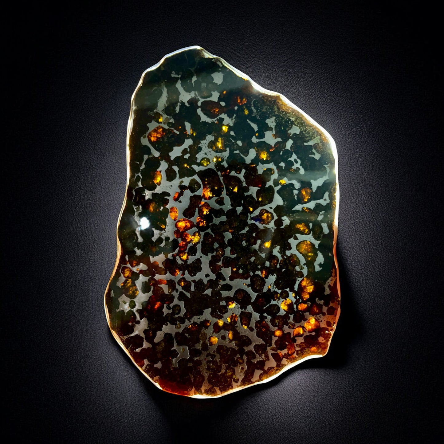 Sericho Pallasite Meteorite — Stony-Iron, PMG | Isiolo, Kenya 875 Carats