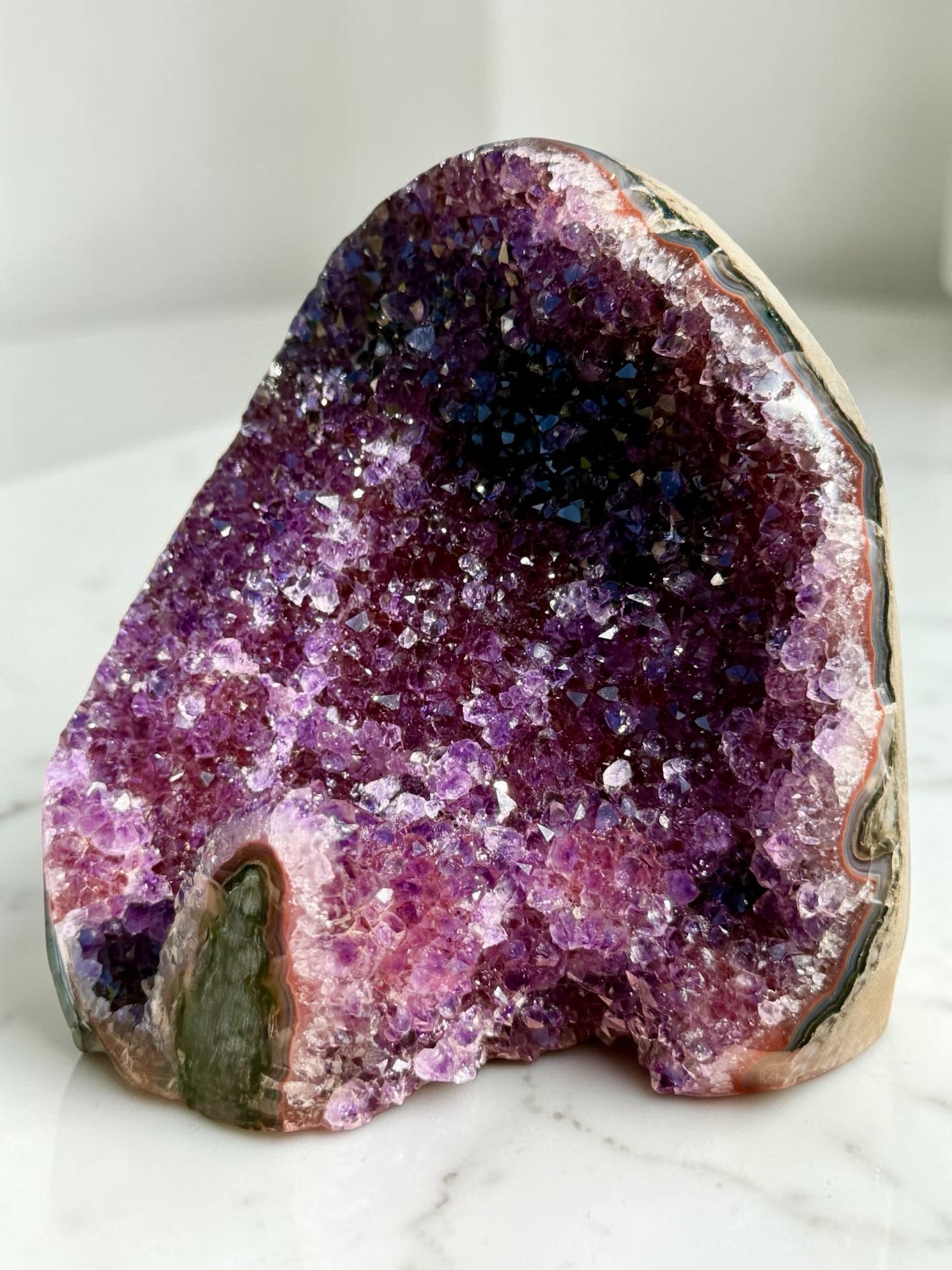 Red Wine Amethyst Cutbase- Uruguay | River Walkers Minerals