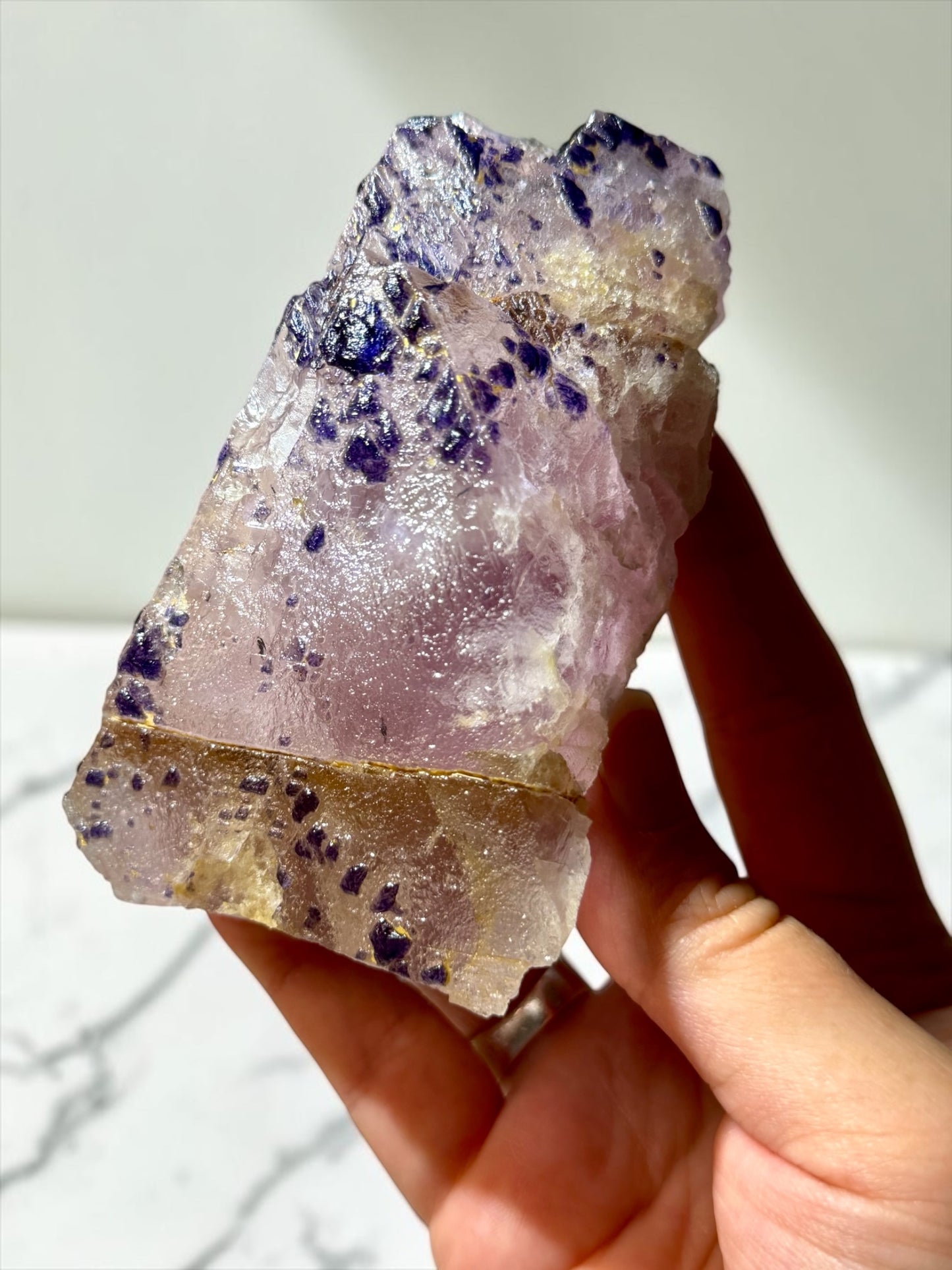 Strange Polka-Dotted Pink Fluorite- Huanggangliang | River Walkers Minerals