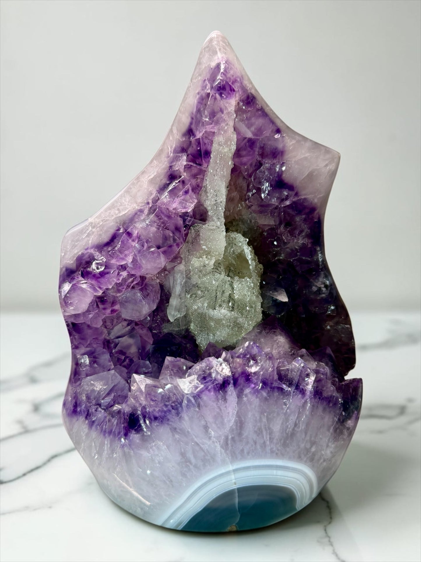 Gorgeous Statement Piece Amethyst, Calcite, Quartz & Agate- Uruguay | River Walkers Minerals