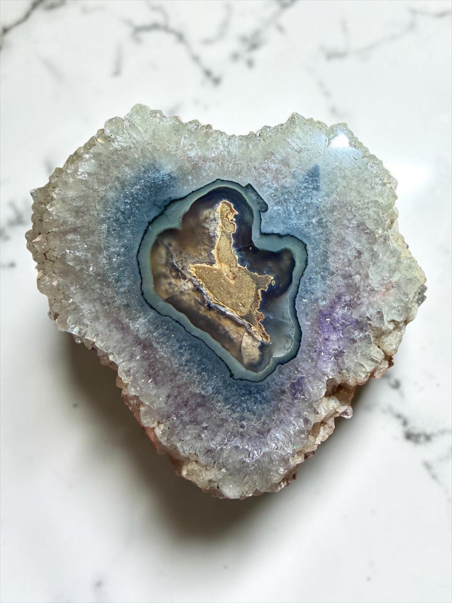 Large Multi-Colored Stalactite Slice- Brazil | River Walkers Minerals
