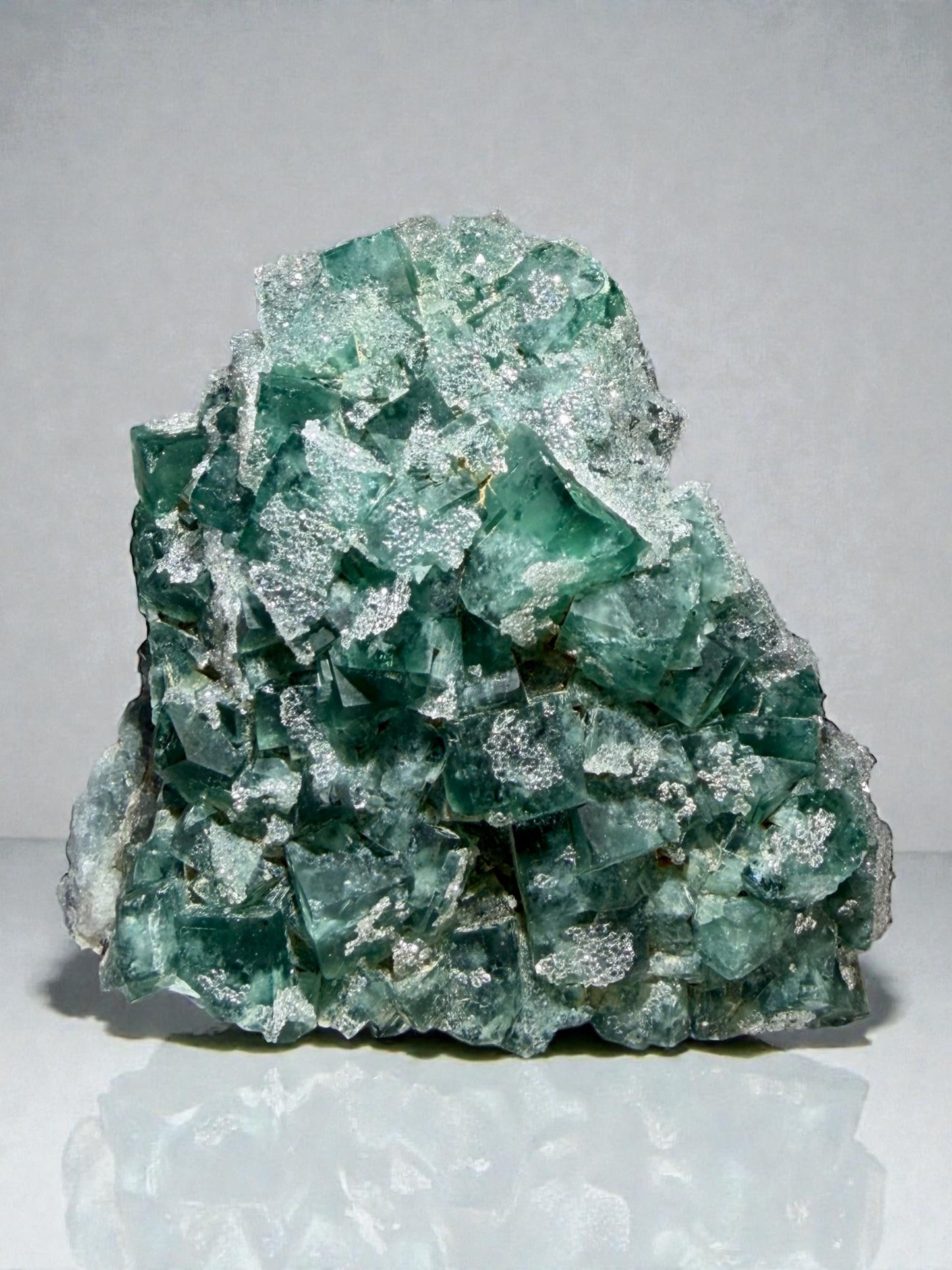 Daylight Reactive Fluorite With Druzy Quartz and Galena- Nigeria | River Walkers Minerals