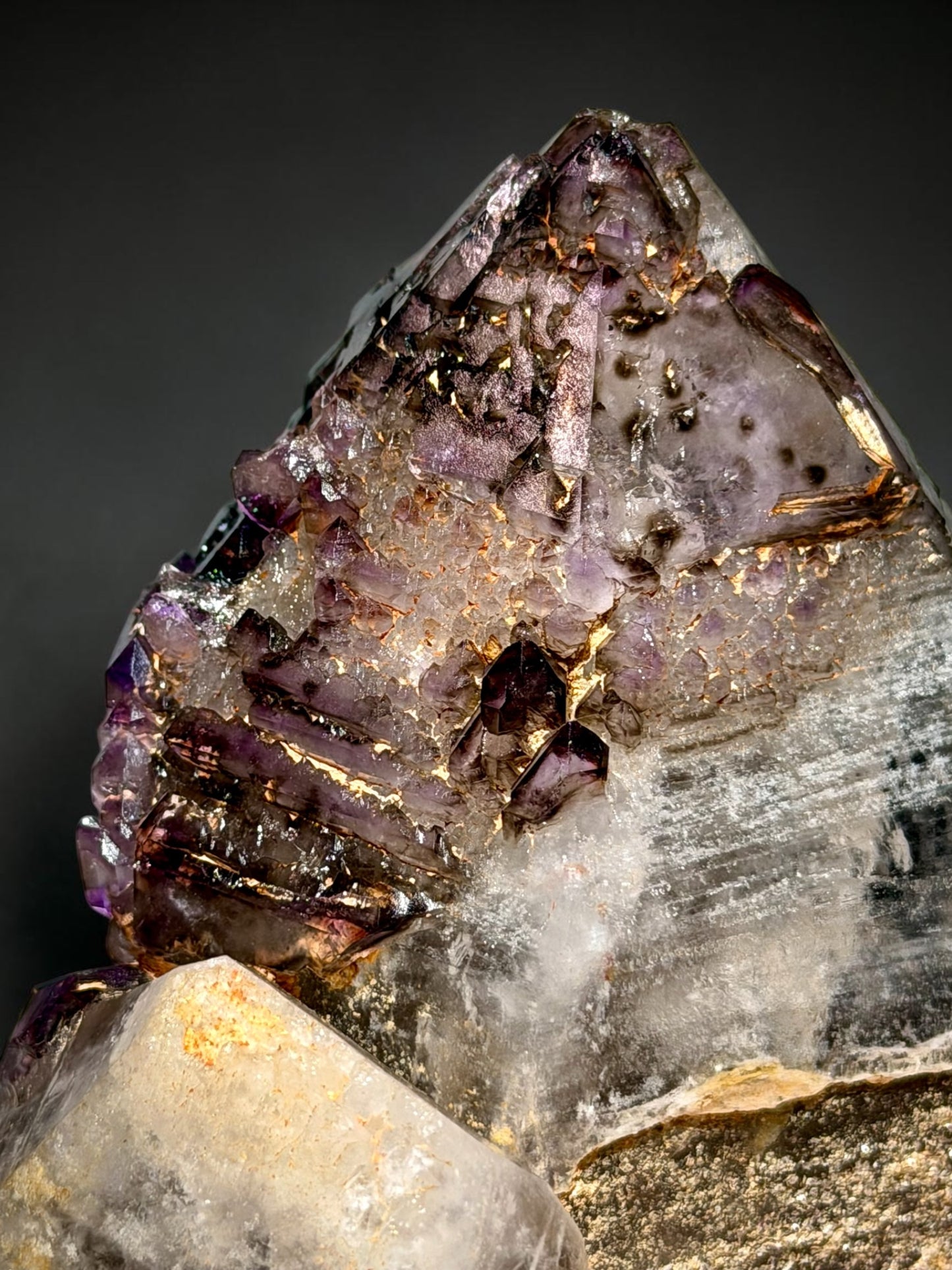 World-Class Double-Terminated Scepter Quartz with Amethyst Crown- Vietnam | River Walkers Minerals
