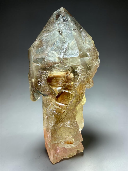 Scepter Quartz with Green Tourmaline- Minas Gerais | River Walkers Minerals