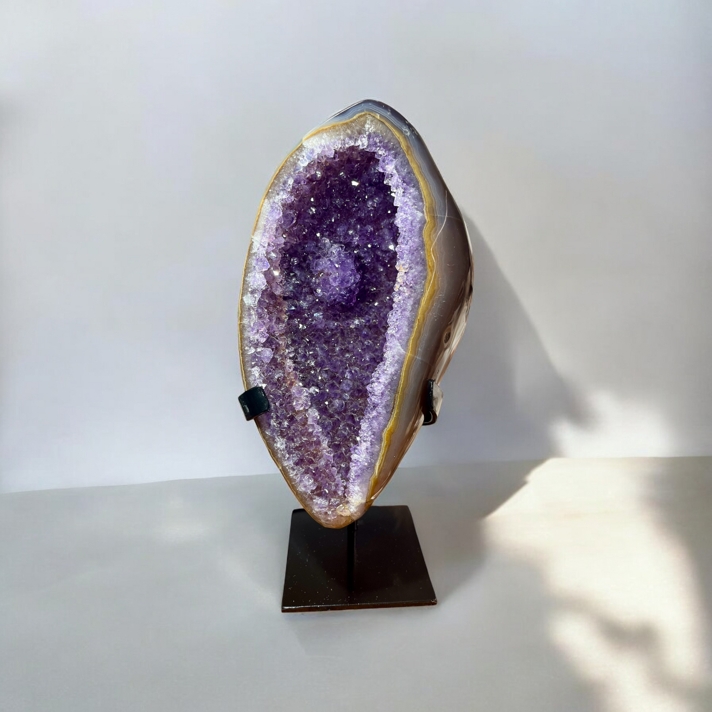 Deep Amethyst x Agate On Custom Base