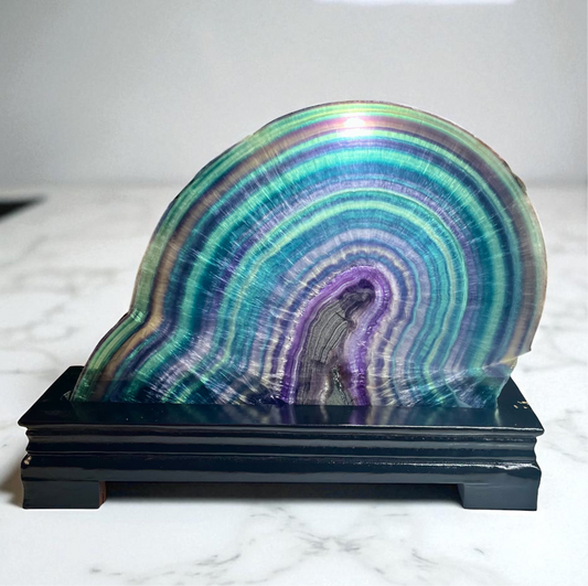 Stunning Botryoidal Rainbow Fluorite Display