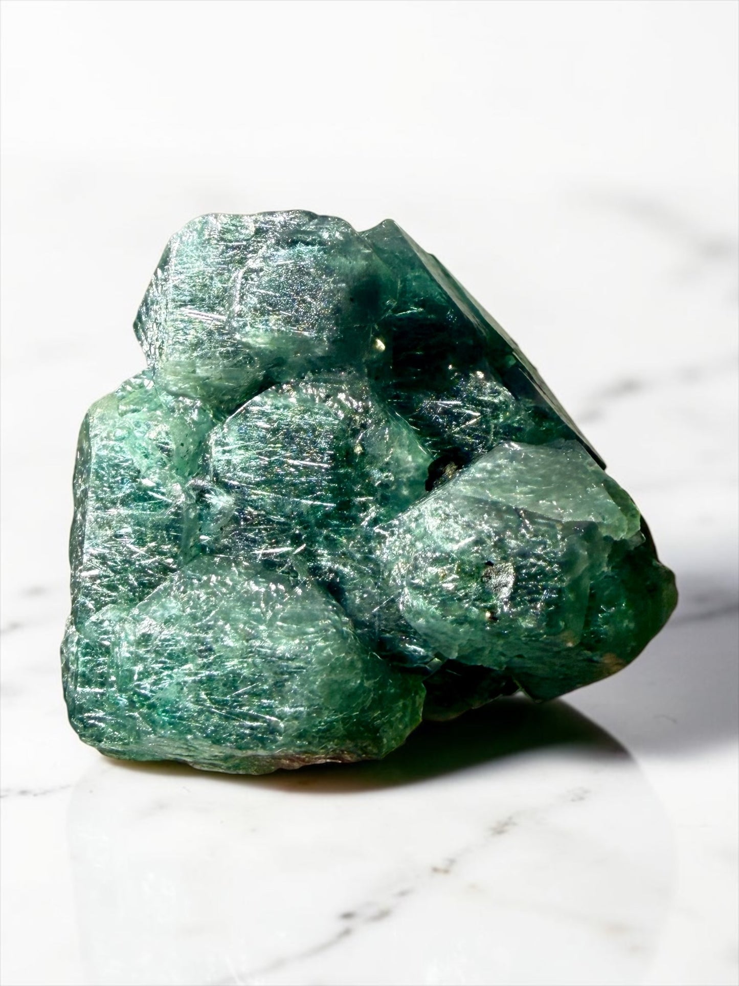 Dreamy Fluorite Floater with Boulangerite Inclusions, Pyrite & Galena- Peru | River Walkers Minerals