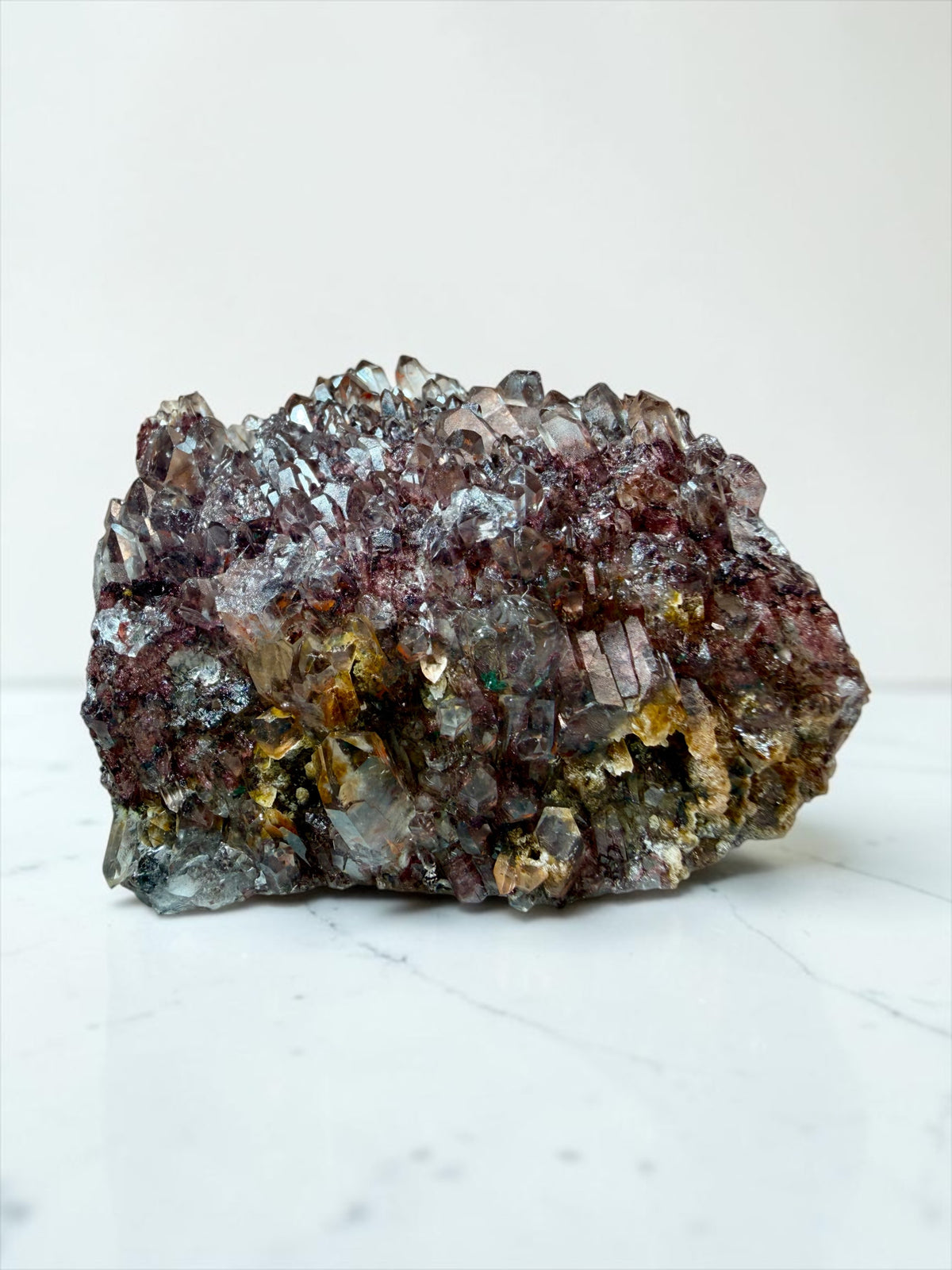 Hematite “Sunset” Phantom Quartz- India | River Walkers Minerals