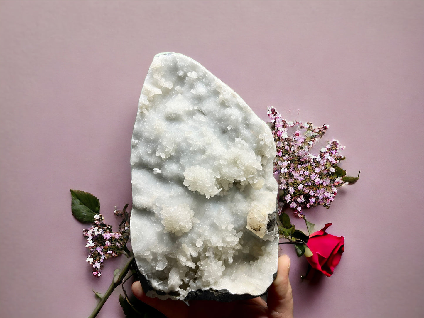 White Chalcedony Stalactite Cluster