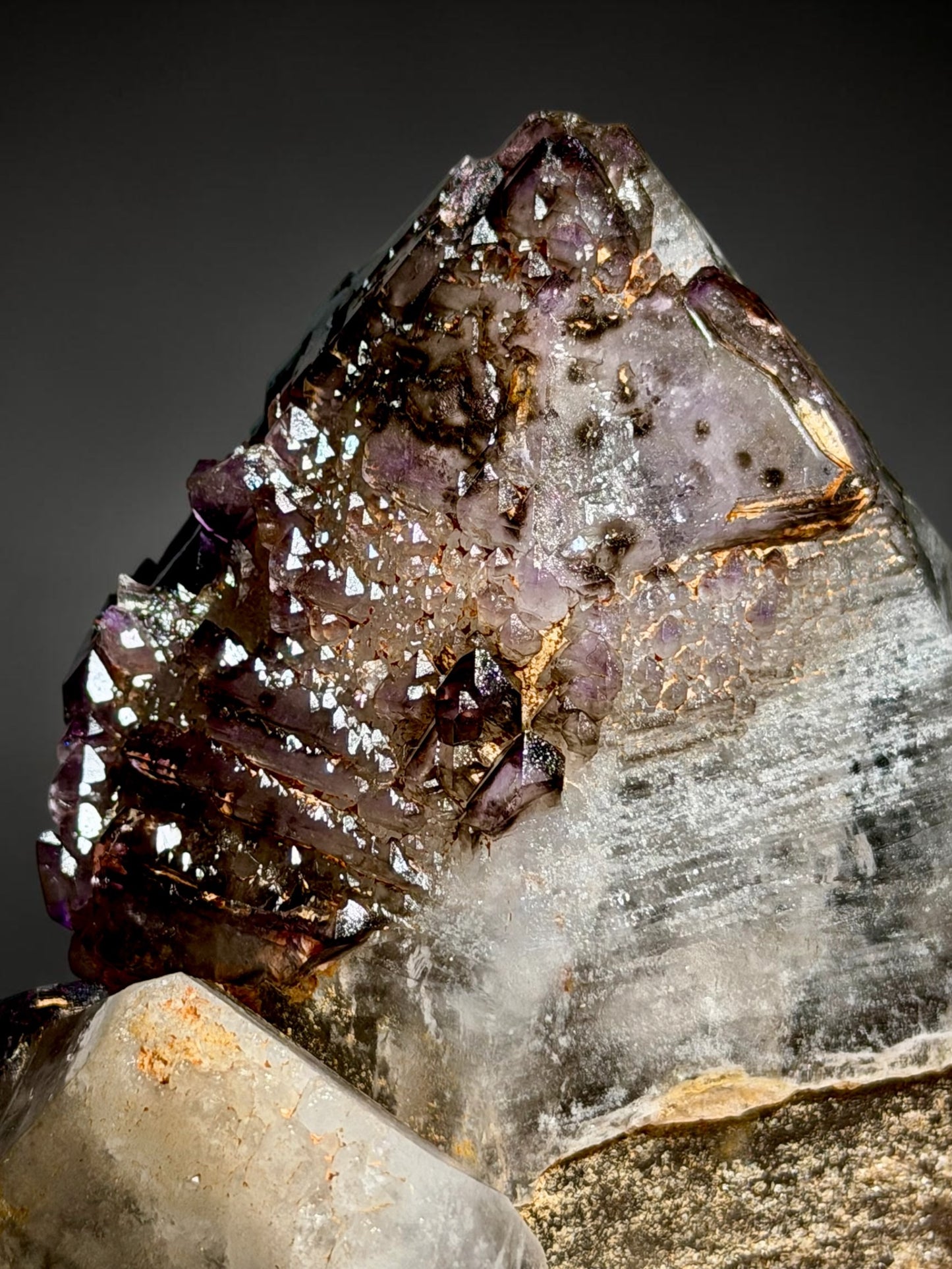 World-Class Double-Terminated Scepter Quartz with Amethyst Crown- Vietnam | River Walkers Minerals