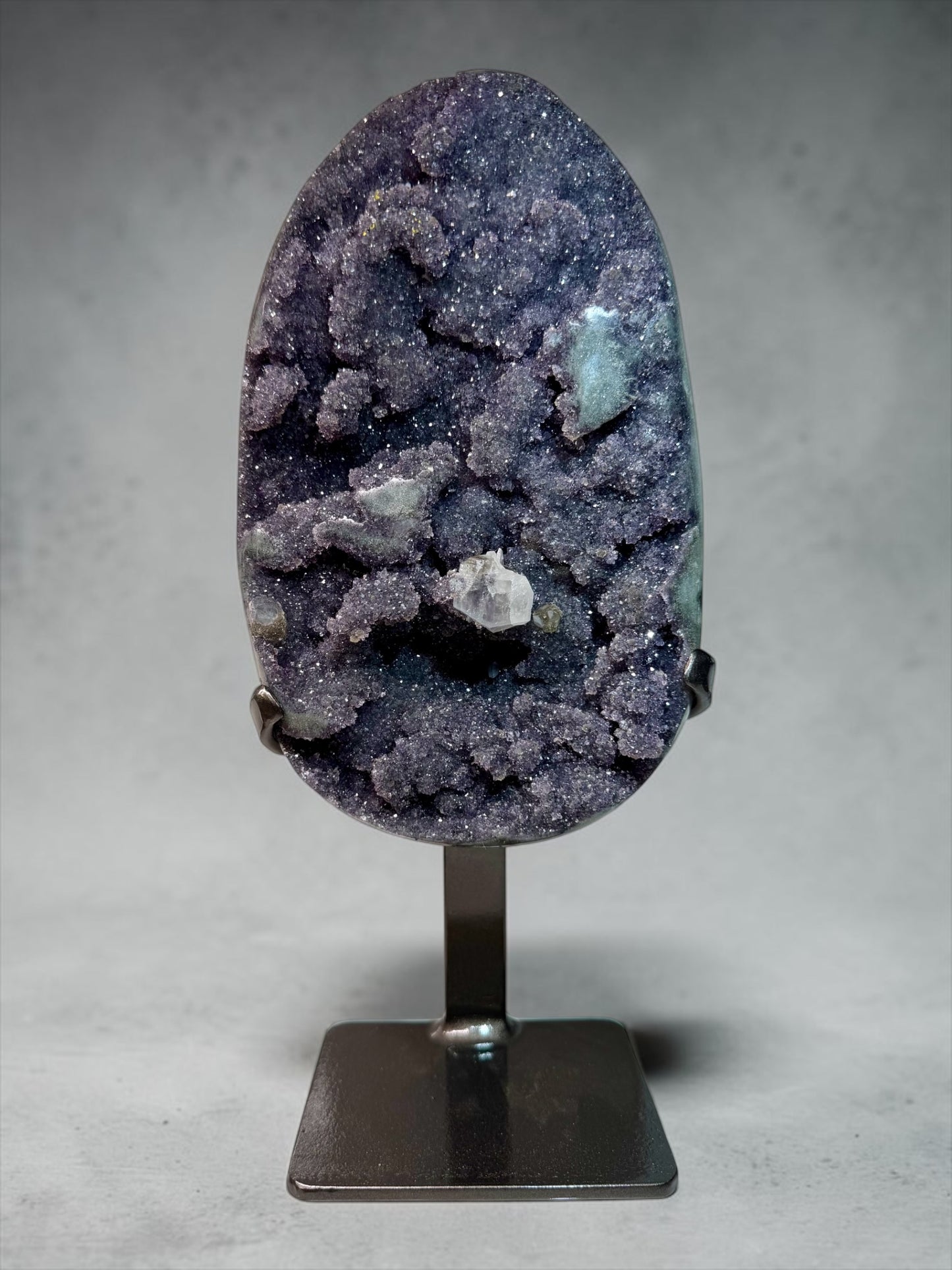 Blueberry Amethyst with UV Calcite- Uruguay | River Walkers Minerals