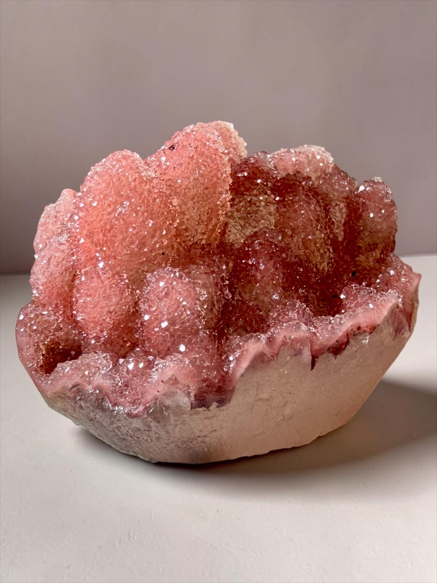 Mini Pink Druzy Quartz- Uruguay | River Walkers Minerals