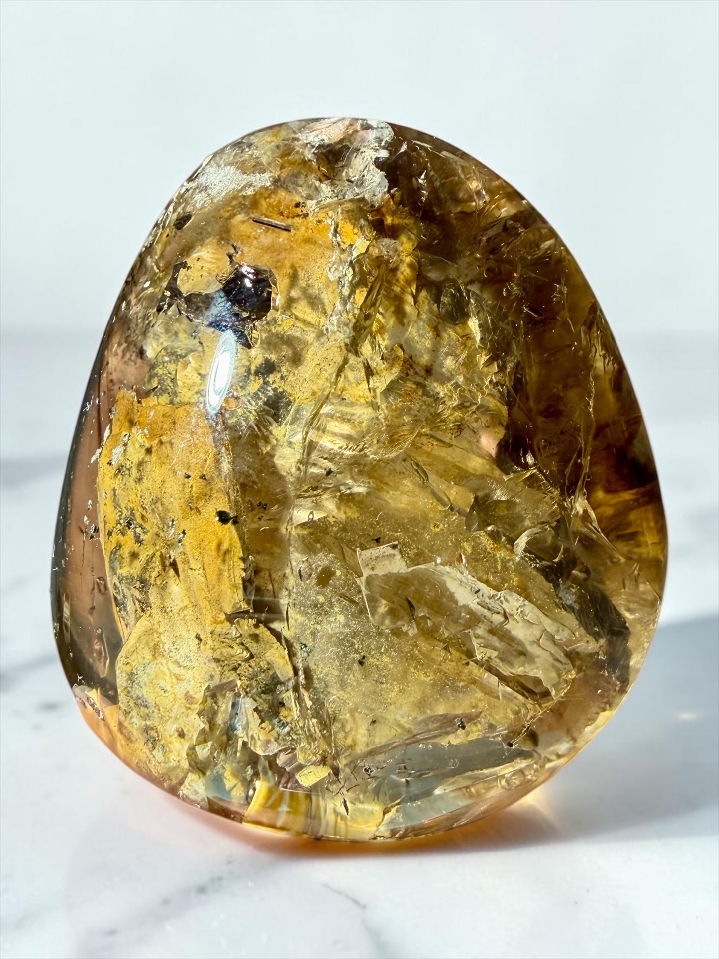 Enhydro Quartz with RARE Dry Moving Sediment Cavity- Madagascar | River Walkers Minerals