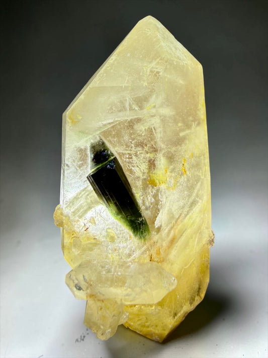 Citrine with Tourmaline- Minas Gerais | River Walkers Minerals