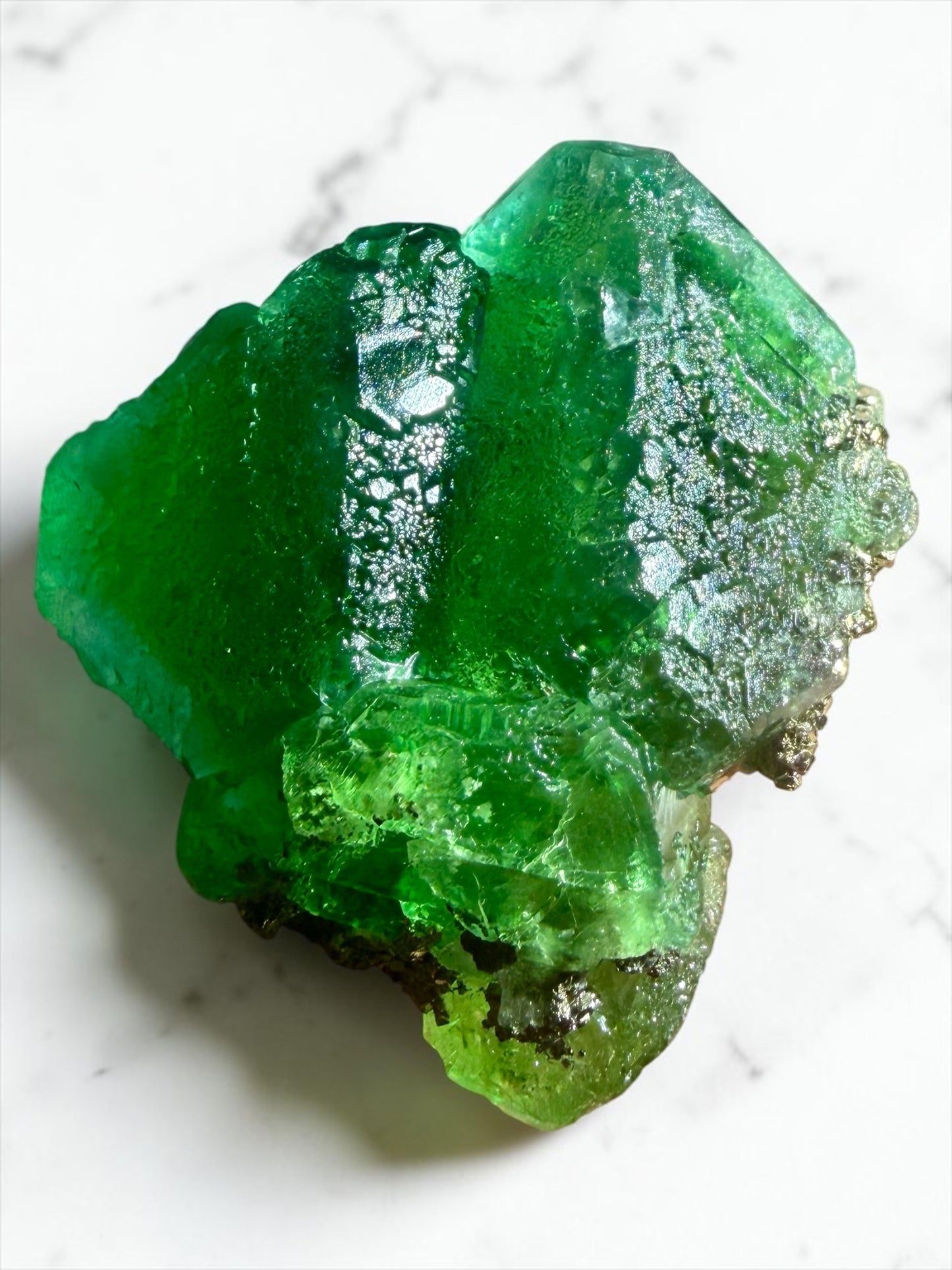 Fluorite with Quartz & Pyrite Inclusions- Peru | River Walkers Minerals