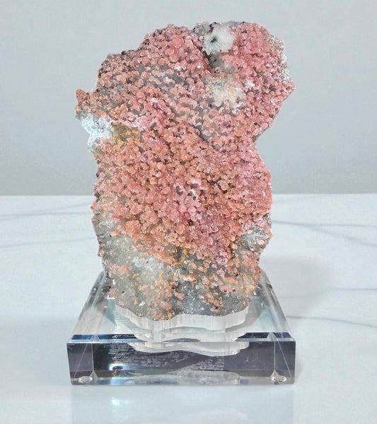 The Wutong Collection: Rhodochrosite With Fluorite & Quartz