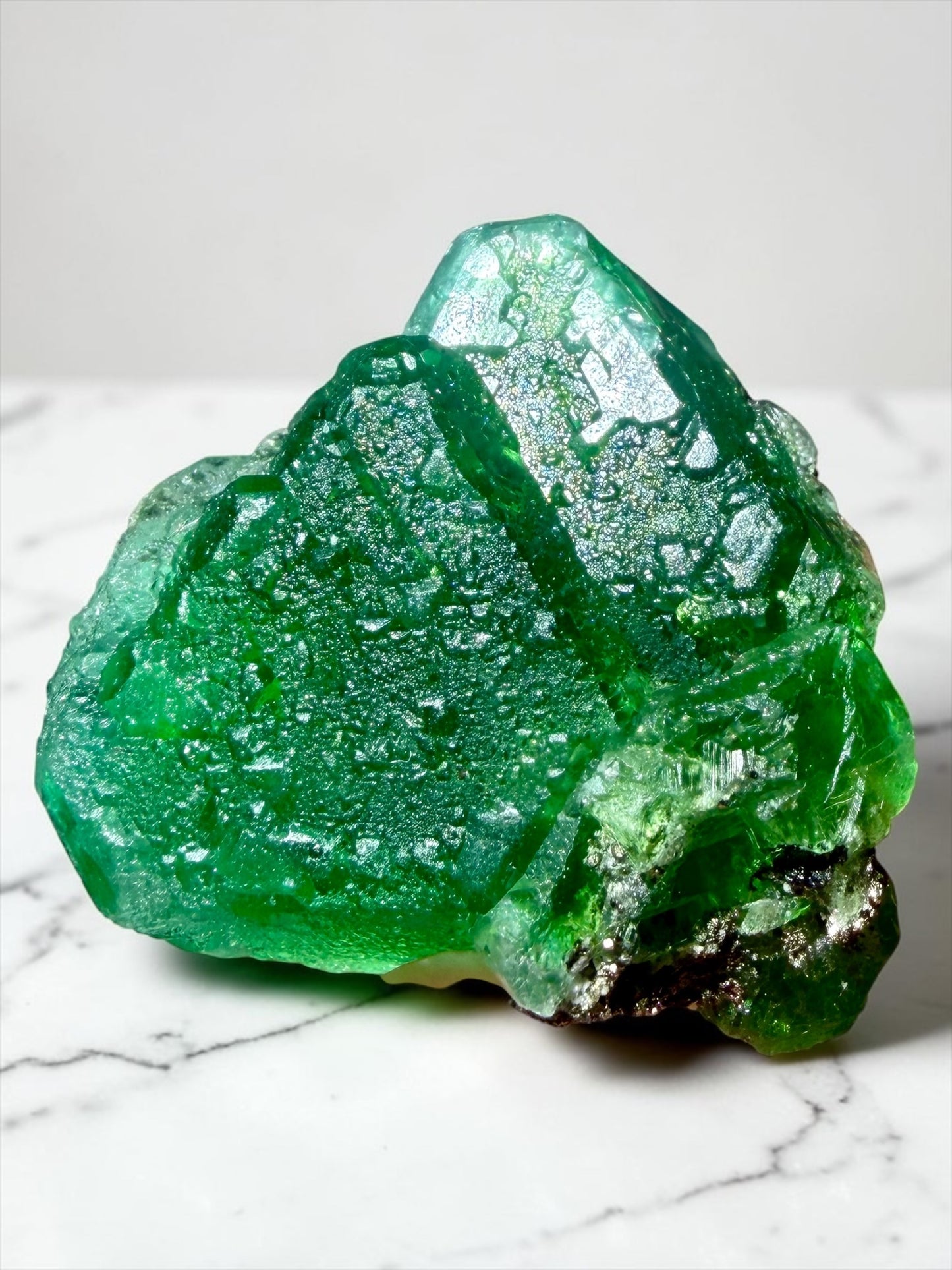 Fluorite with Quartz & Pyrite Inclusions- Peru | River Walkers Minerals