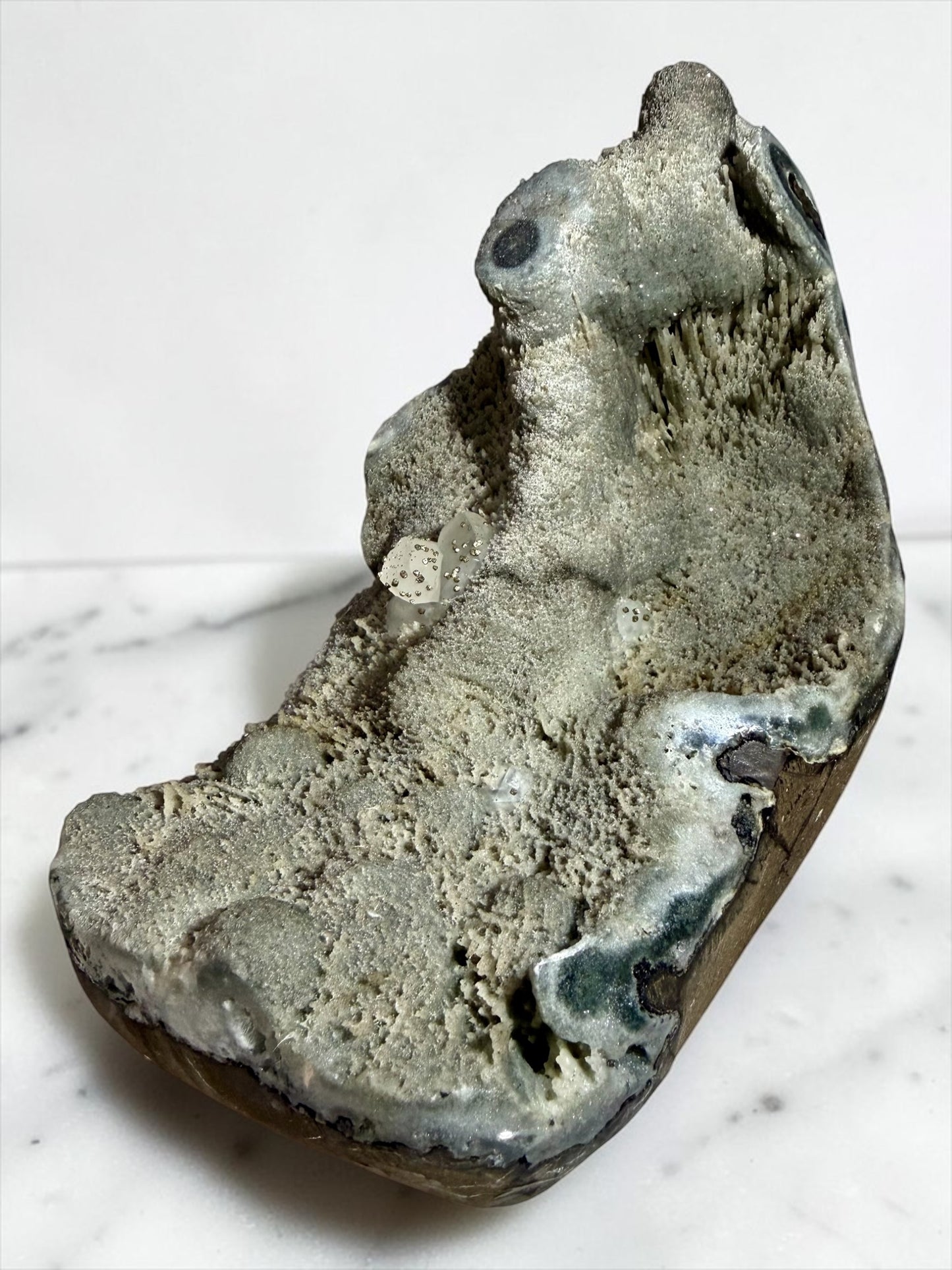 Large Jasper Stalactites with UV Calcite, Pyrite- Uruguay | River Walkers Minerals