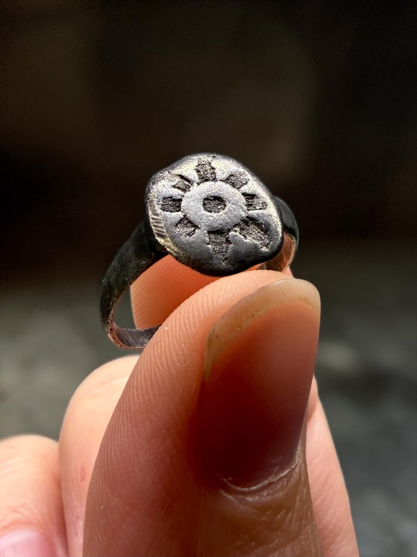 Medieval Silver Signet Ring – Knights Templar Period| c. 12th–13th Century AD