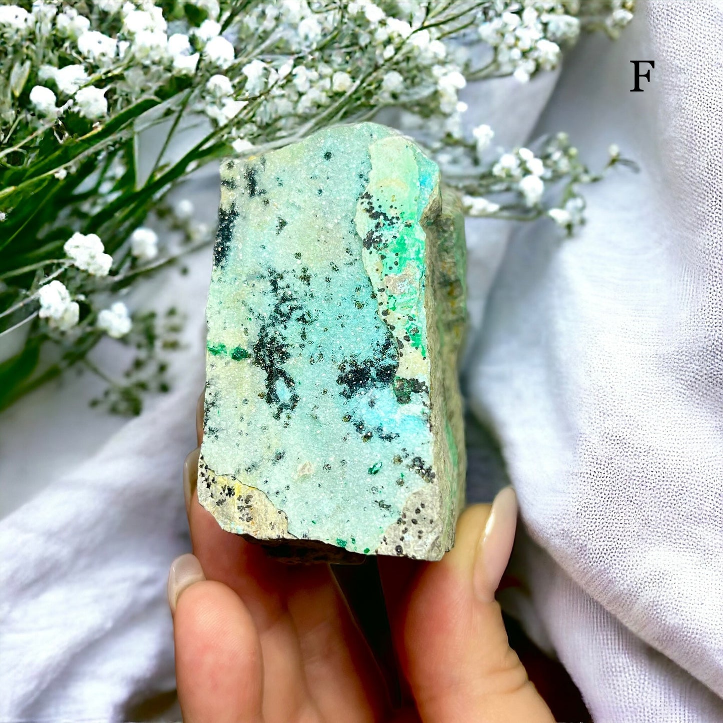 Druzy Chrysocolla x Malachite (F)