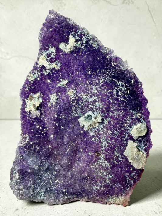 Double-Sided Amethyst “Flower” Plate- Brazil | River Walkers Minerals