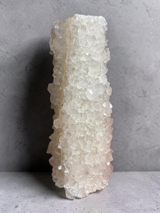 Quartz-Coated Calcite Stalactite- Uruguay | River Walkers Minerals