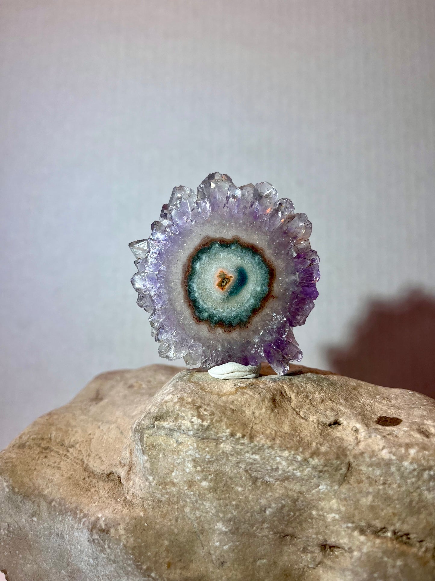 URUGUAY COLLECTION- Amethyst Stalactite Slice