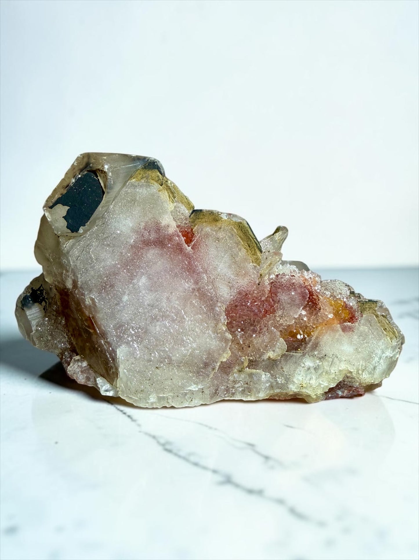 Unusual Bladed Calcite, Red Agate and Goethite- Uruguay | River Walkers Minerals