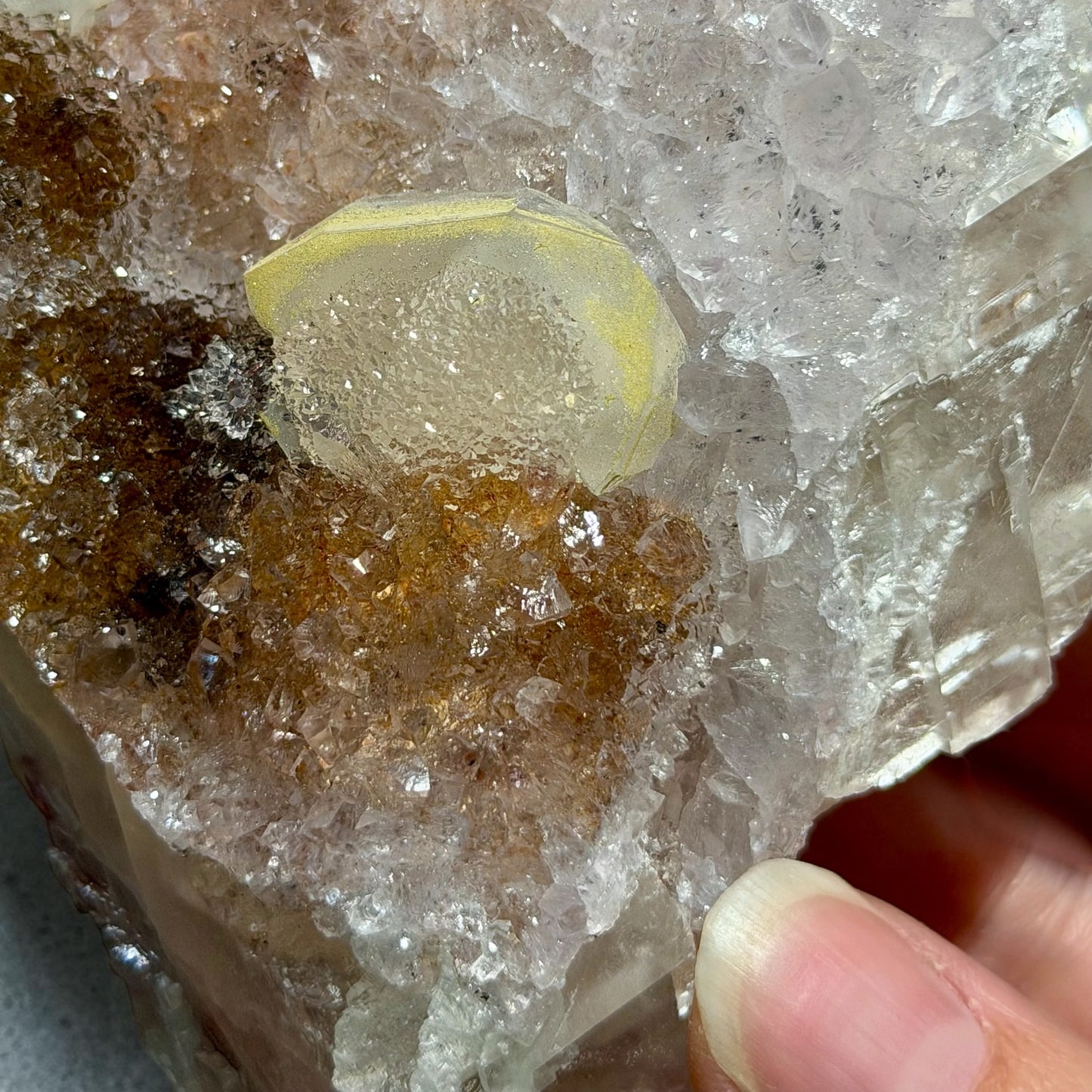 Colorful Quartz With Calcite & Amethyst- Uruguay | River Walkers
Minerals