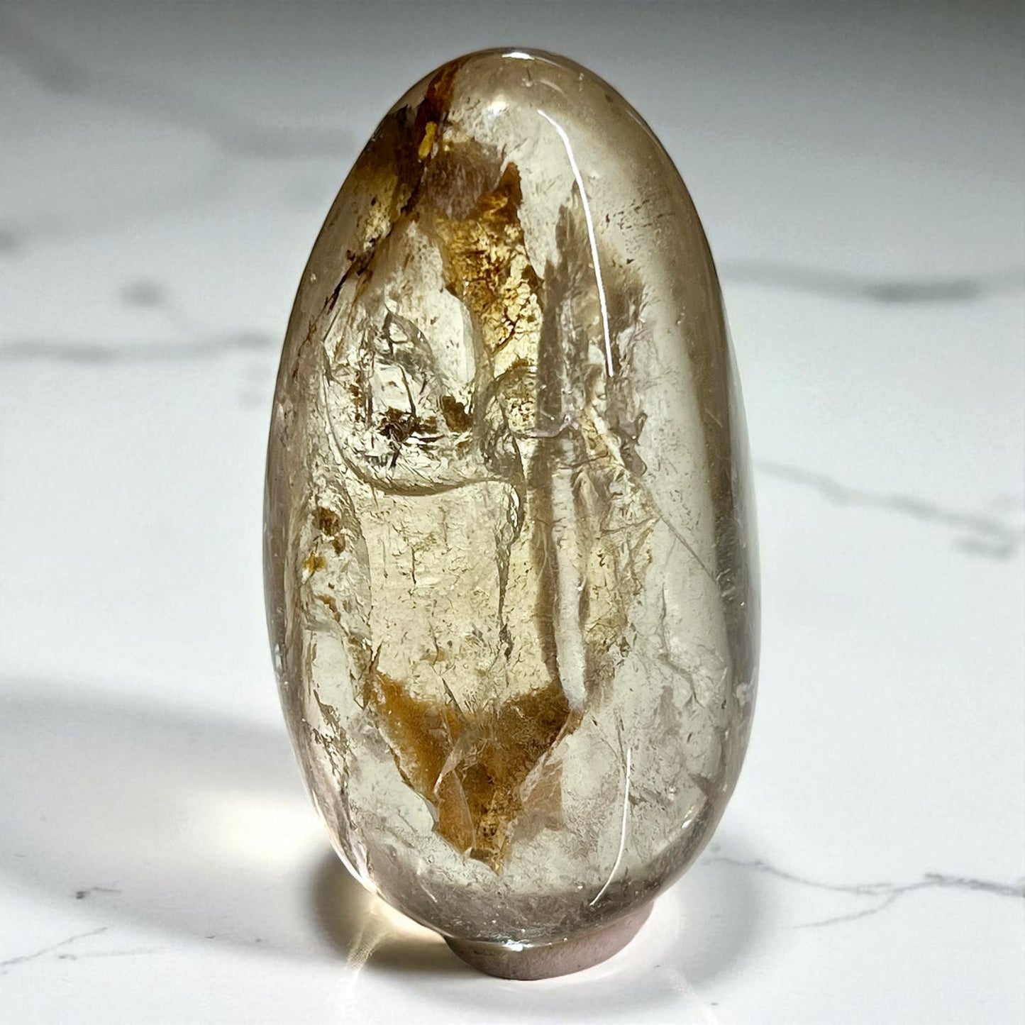 World Class Enhydro Quartz With Moving Sediment