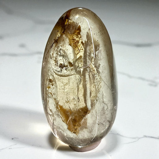 World Class Enhydro Quartz With Moving Sediment