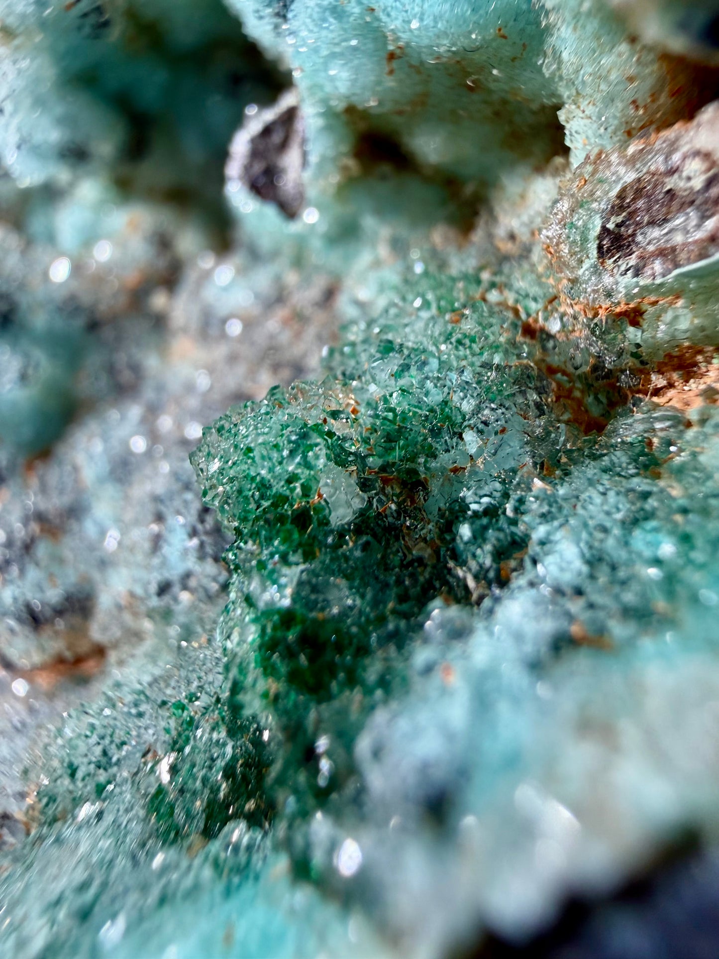 Druzy Chrysocolla x Malachite- D.R. Congo | River Walkers Minerals
