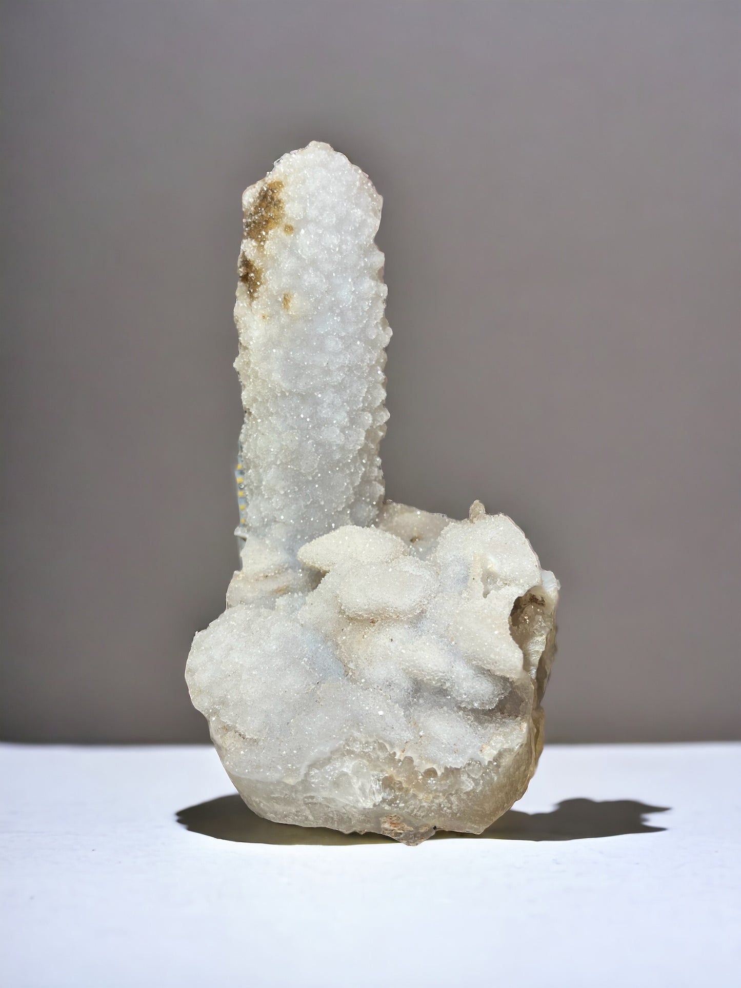 XL Druzy Quartz Stalactite x Calcite Pseudomorph