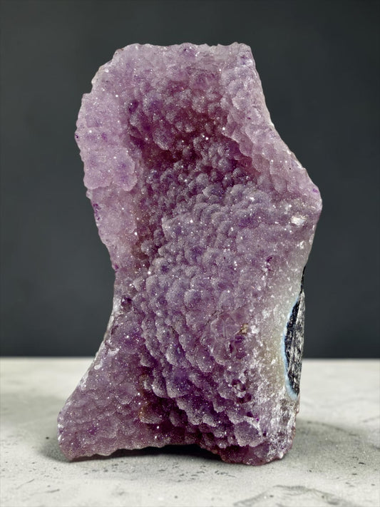 Large Sugar Amethyst with Blue Agate- Uruguay | River Walkers Minerals