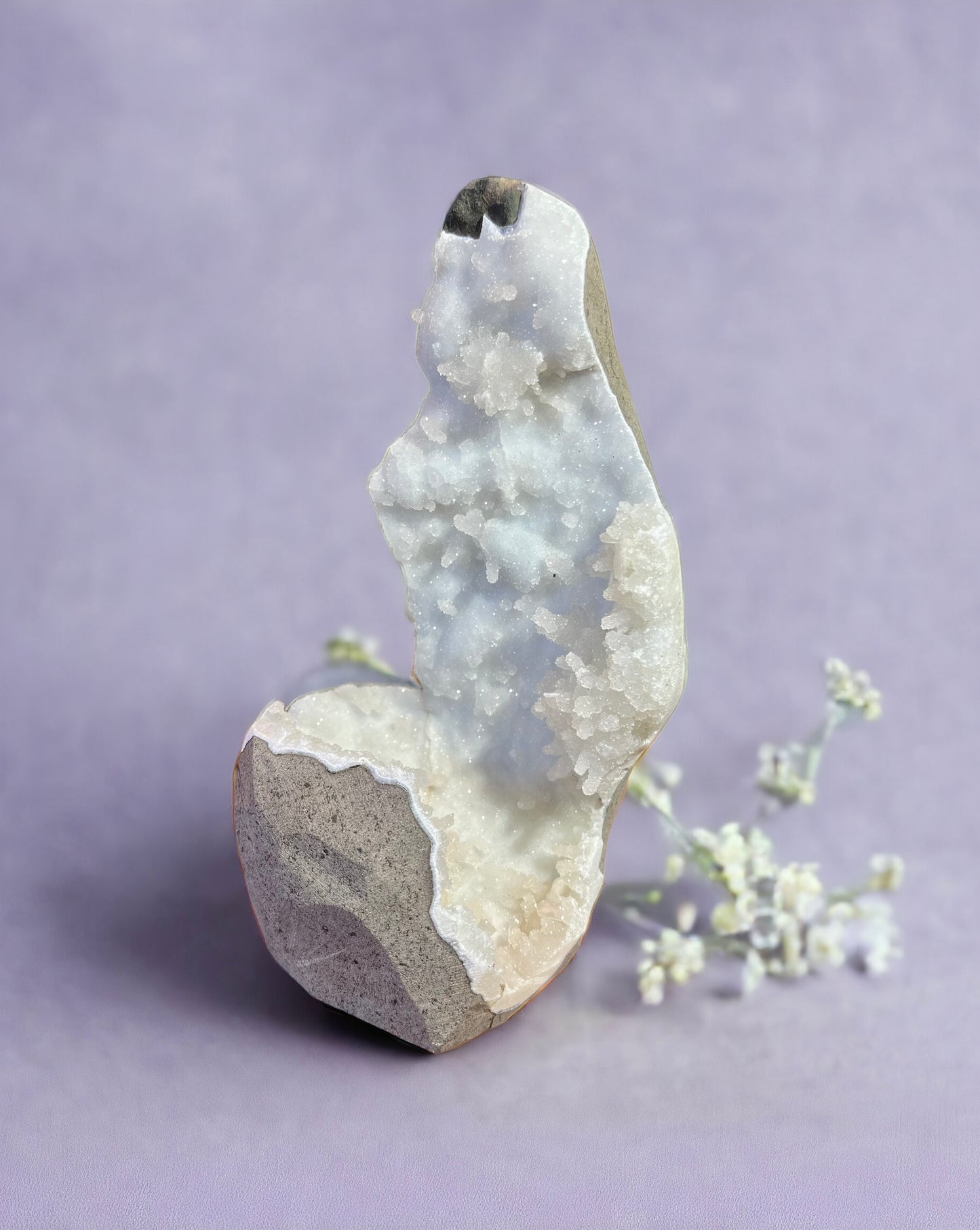 White Chalcedony Stalactite Cluster