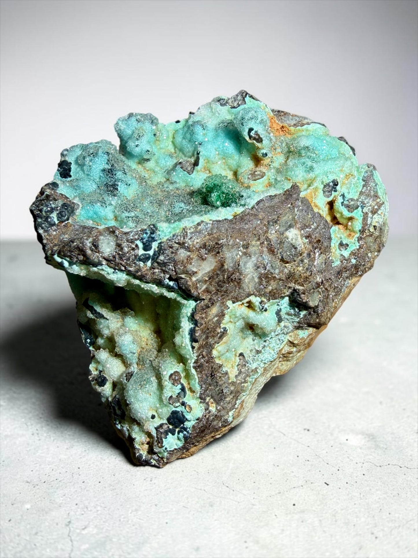 Druzy Chrysocolla x Malachite- D.R. Congo | River Walkers Minerals