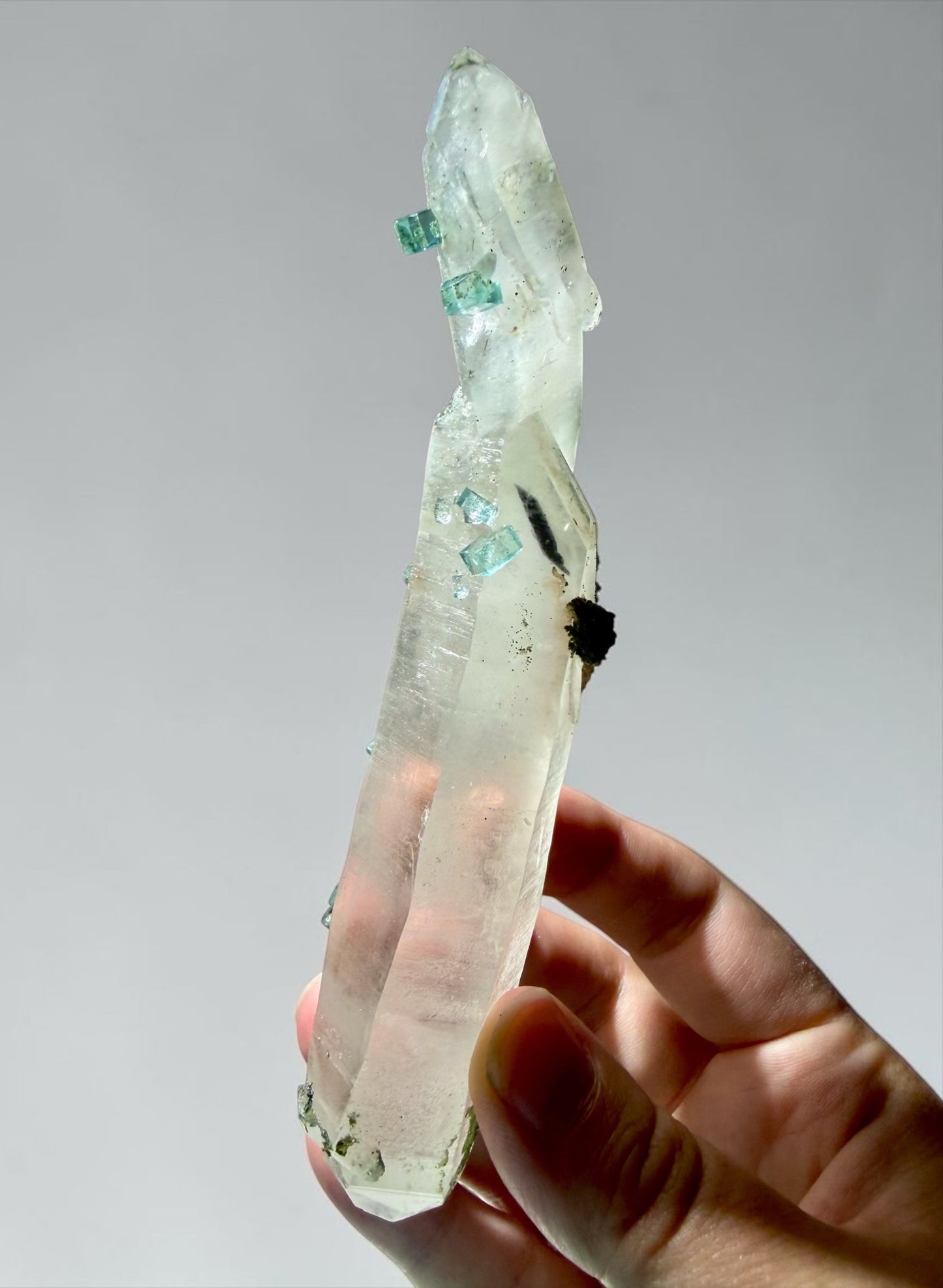 One-of-a-Kind Quartz with Fluorite, Pyrite- Yaoganxian | River Walkers Minerals