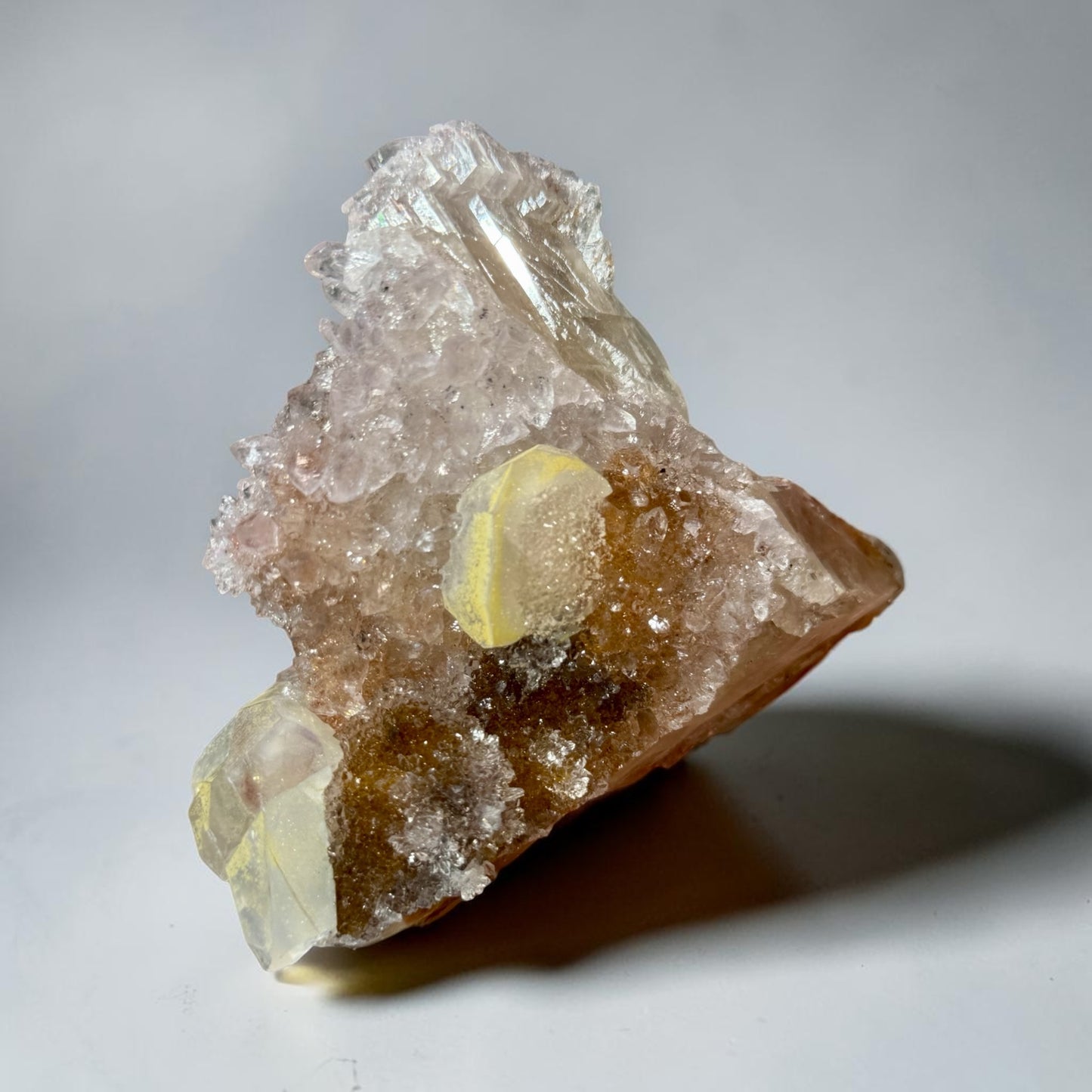 Colorful Quartz With Calcite & Amethyst- Uruguay | River Walkers
Minerals