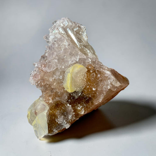 Colorful Quartz With Calcite & Amethyst- Uruguay | River Walkers
Minerals