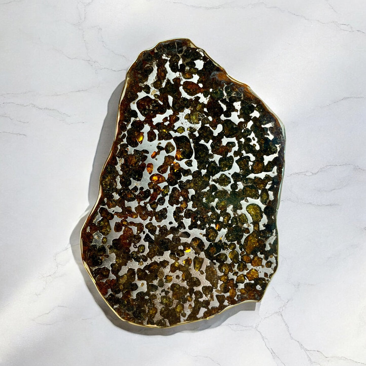Sericho Pallasite Meteorite — Stony-Iron, PMG | Isiolo, Kenya 875 Carats