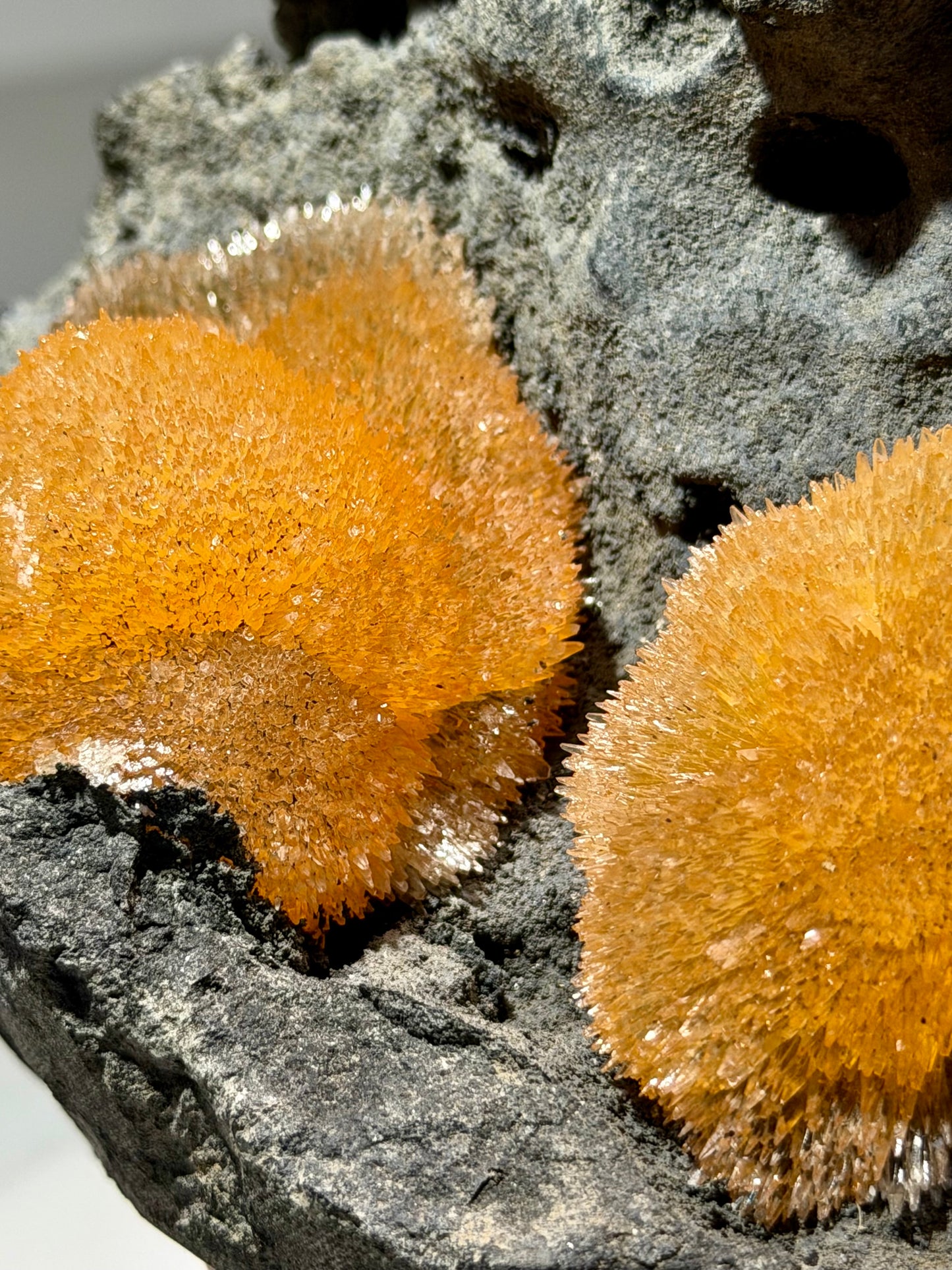 Orange Calcite Crystal Clusters- Đắk Nông Province, Vietnam | River Walkers Minerals