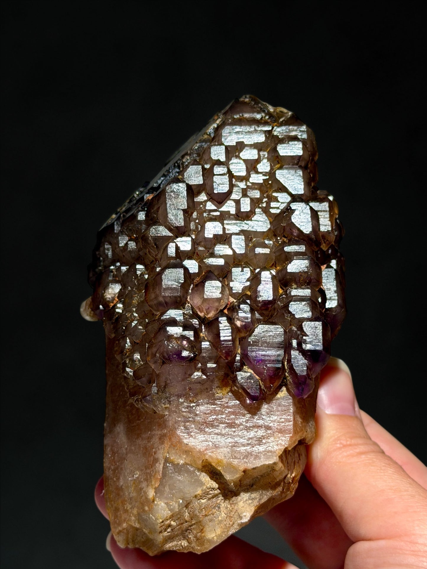 Incredible Elestial Amethyst on Milky Quartz- Gia Lai Province, Vietnam | River Walkers Minerals